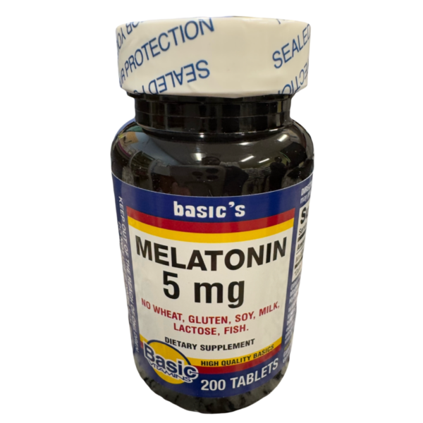 Melatonin 5 mg Tablets - 200 ct