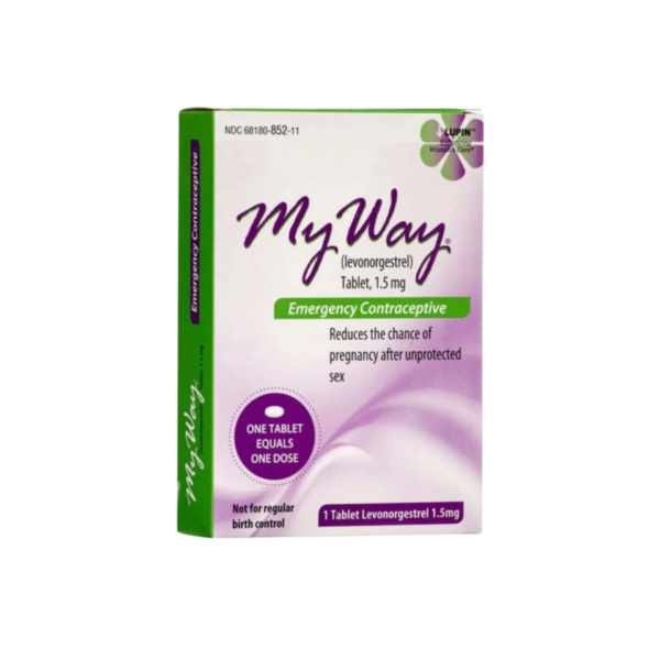 My Way Emergency Contraceptive Compare to Plan B,1.5 mg. 1 Tablet