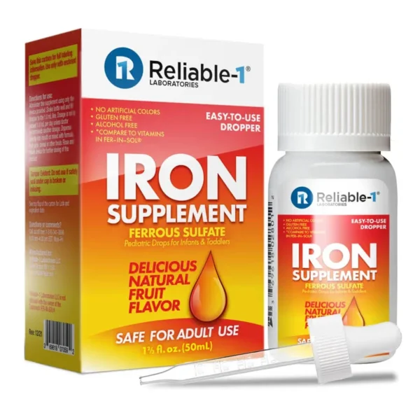 Pediatric Iron Supplement Drops for Infants & Toddler