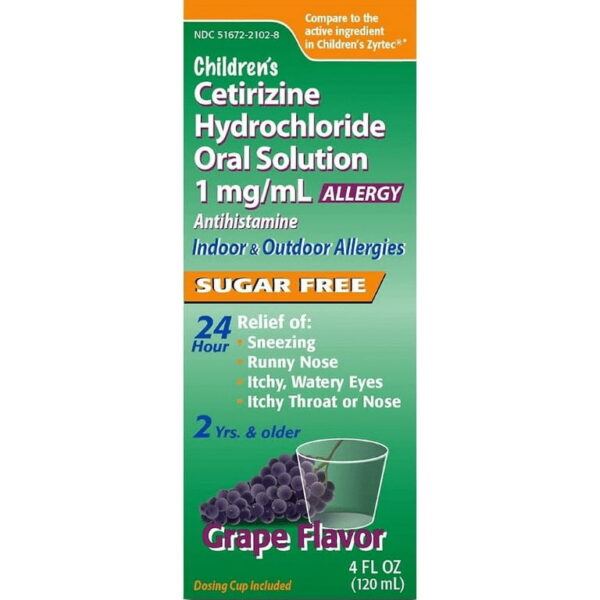 Children's CETIRIZINE Hydrochloride Oral Solution,120 ml