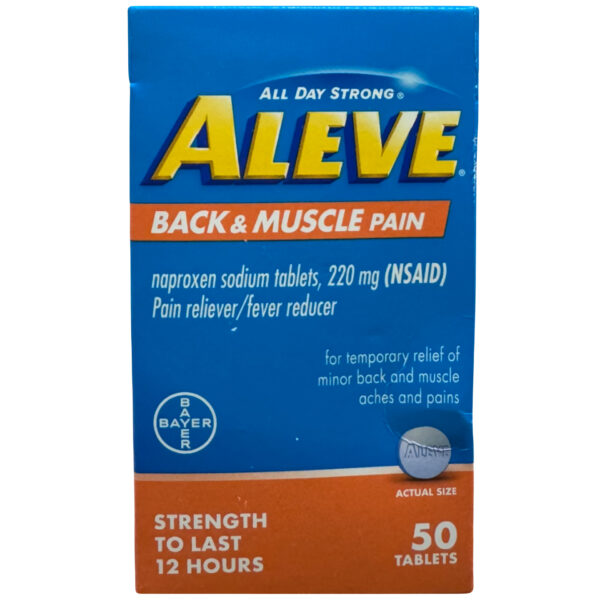 Aleve Back & Muscle Pain Relief, 220 Mg, 24 tablets